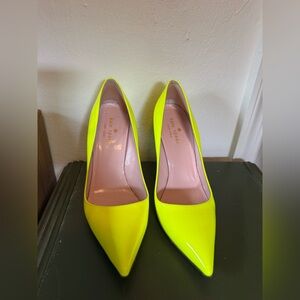 Kate Spade Bright Yellow Heels 6B